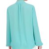 BCBG MAX AZRIA Lazada Satina Blouse With Wide Sleeves Tops