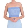 BCBG MAX AZRIA Crop Top Punto Bandeau Tops