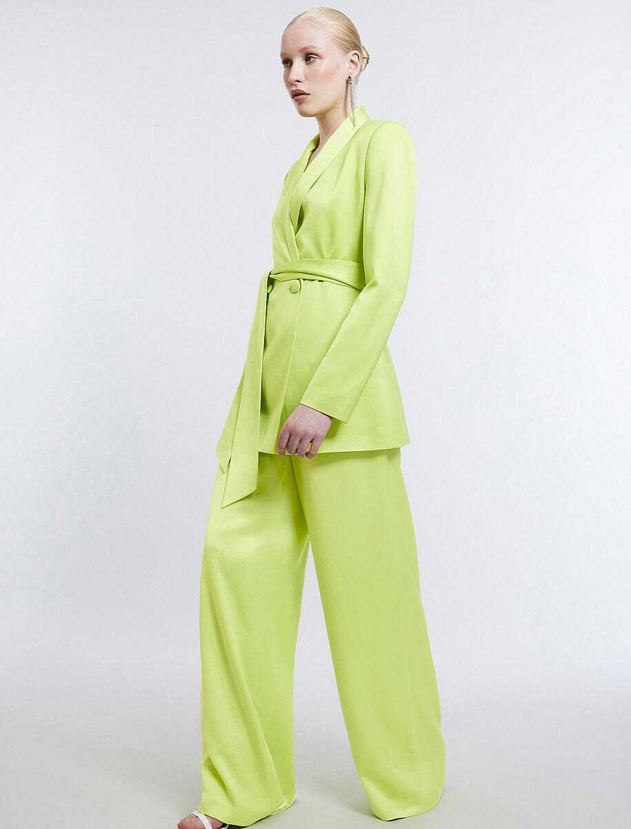 BCBG MAX AZRIA Pantalon Pierna Ancha At The Waist Pantalones