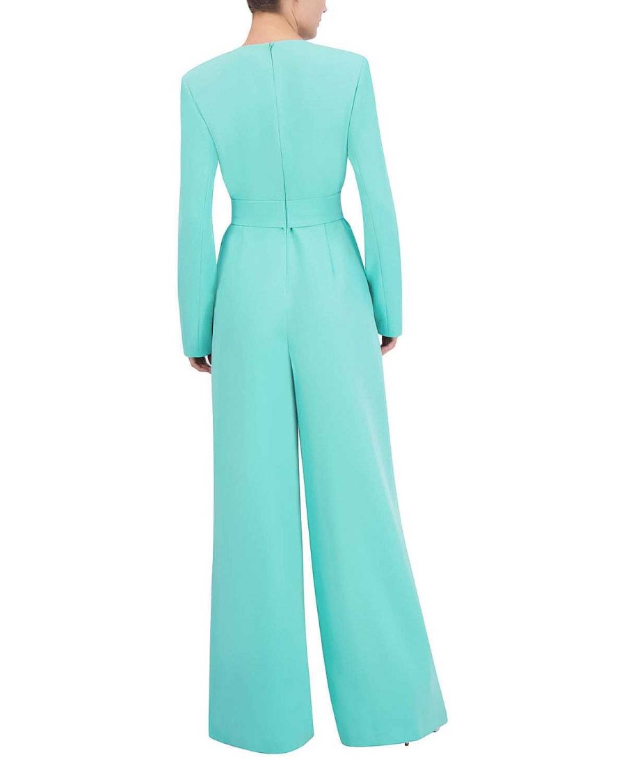 BCBG MAX AZRIA Pierna Ancha Lazo Jumpsuit On Waist Jumpsuits Rompers