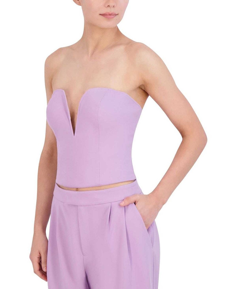 BCBG MAX AZRIA Strapless Bustier Top Tops