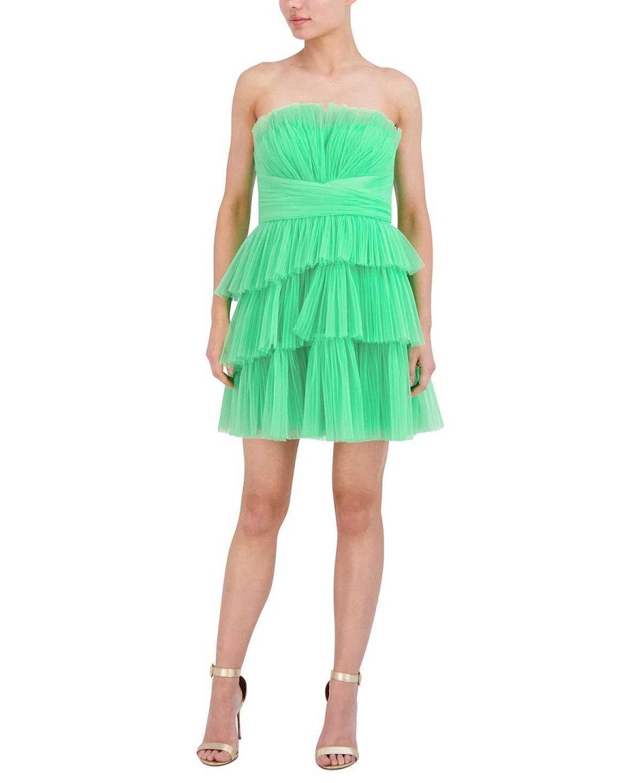 BCBG MAX AZRIA Pleated Tul Short Dress Night