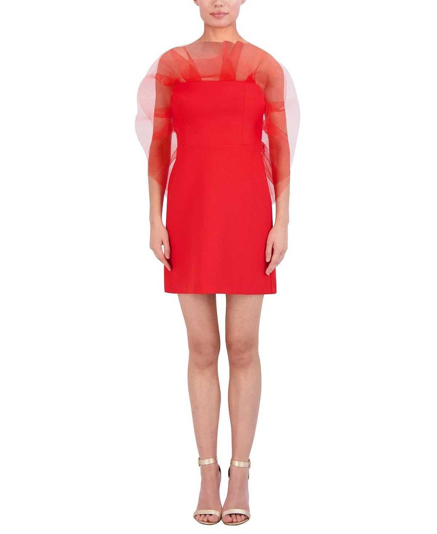 BCBG MAX AZRIA Short Dress With Tul Shirt Night