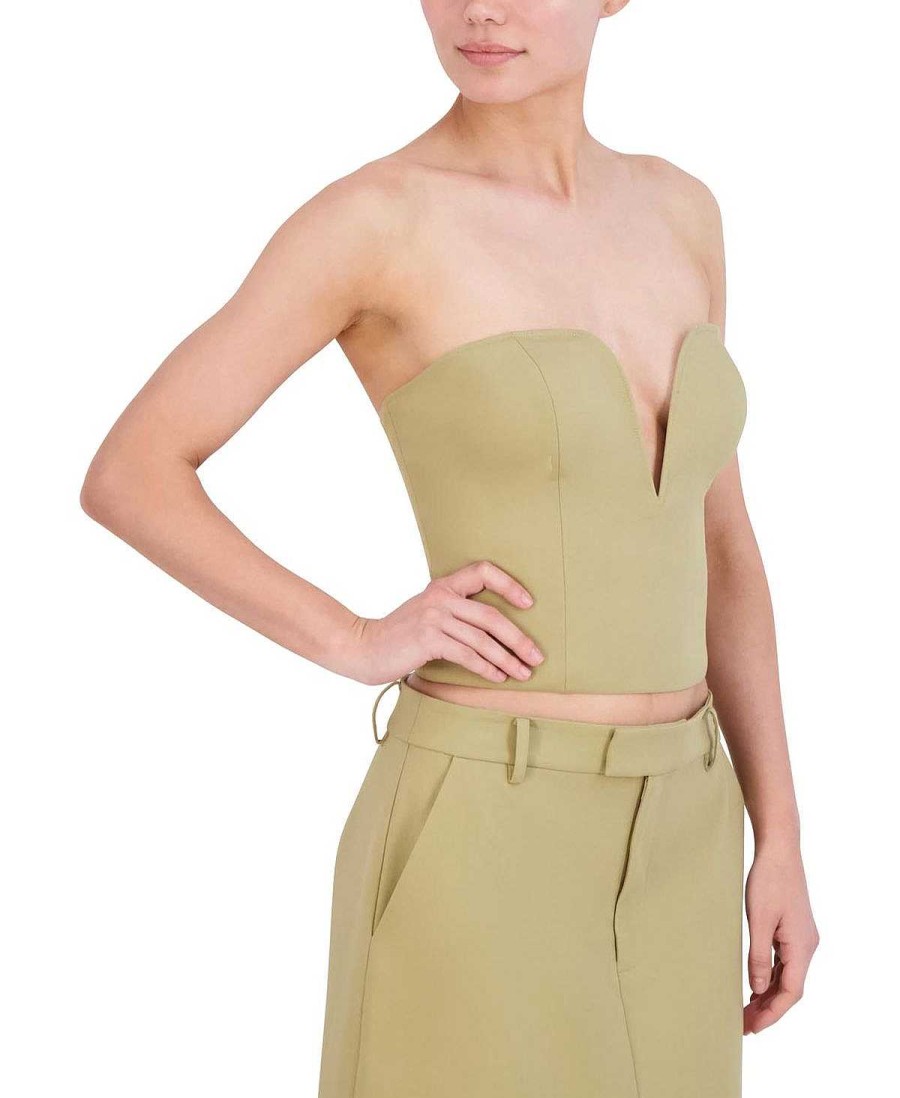 BCBG MAX AZRIA Strapless Bustier Top Tops