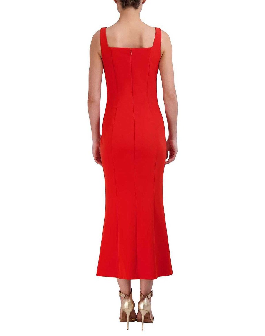 BCBG MAX AZRIA Imperio Corazon Cut Midi Dress Night