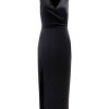 BCBG MAX AZRIA Drapeed Midi Dress With Opening Cocktail