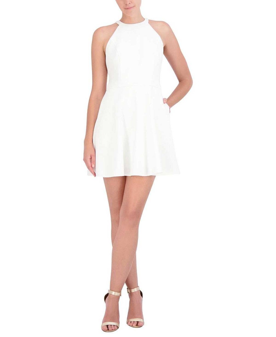 BCBG MAX AZRIA Halter Short Dress With Lazo Night