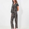 BCBG MAX AZRIA Animal Print Leopard Loose Pajama Set Pajamas