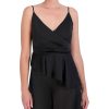 BCBG MAX AZRIA Peplum Satin Asymmetric Blouse Tops