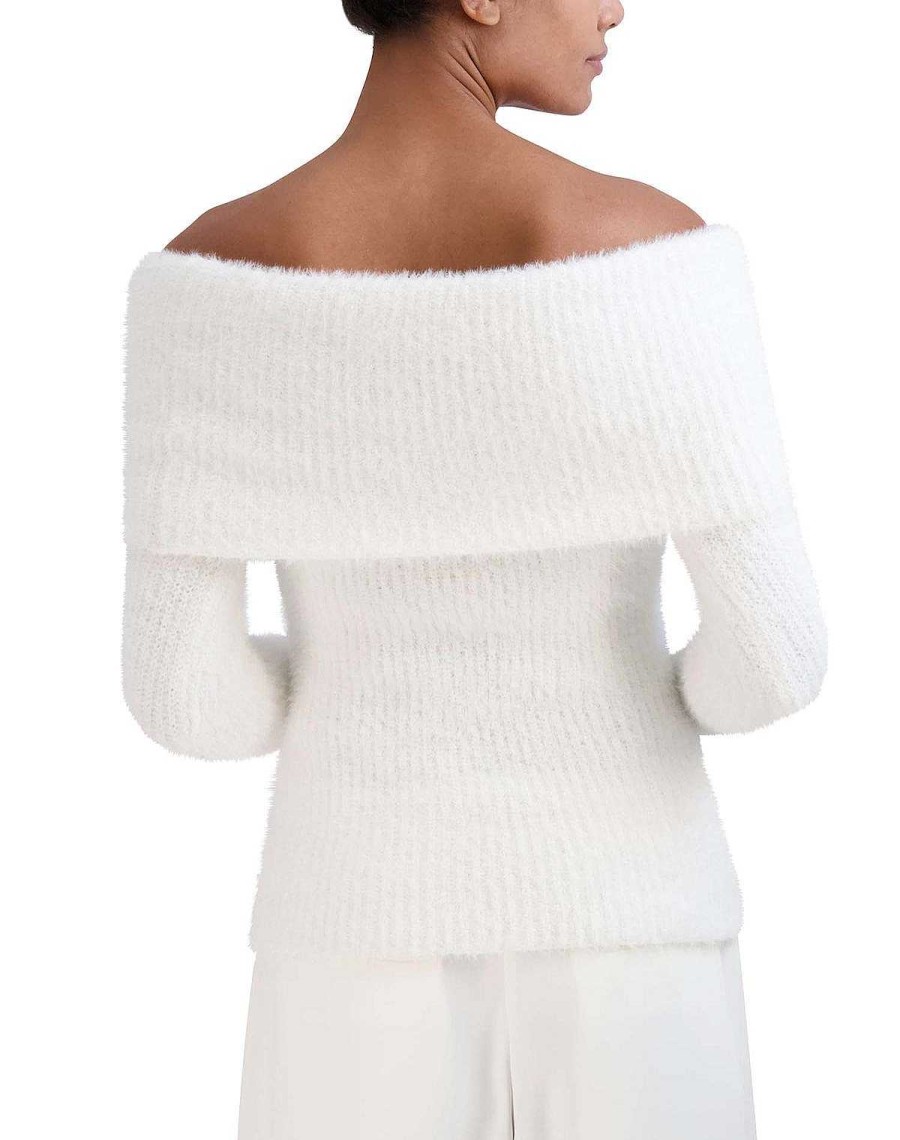 BCBG MAX AZRIA Pullover Sweater Hombros Descubiertos Sweaters