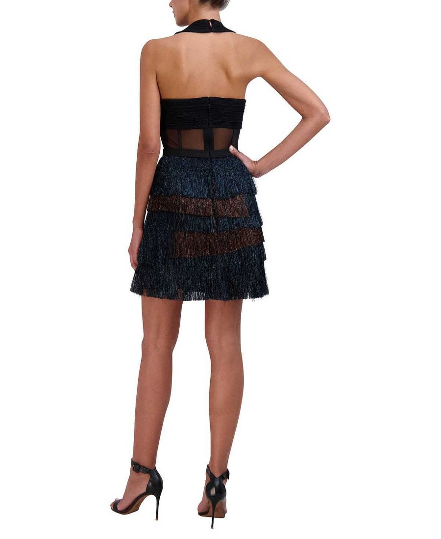 BCBG MAX AZRIA Short Bustier Dress With Flecks Night