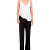 BCBG MAX AZRIA Peplum Satin Asymmetric Blouse Tops