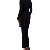 BCBG MAX AZRIA Asymetric Jersey Dress With Lentejuelas Night