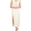 BCBG MAX AZRIA Drapeed Midi Dress With Opening Cocktail