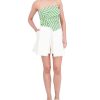 BCBG MAX AZRIA Asymmetric Crop Top With Wrapping Effect With Pliegues Tops