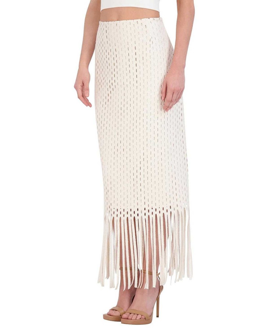 BCBG MAX AZRIA Crochet Midi Falla With Flecks Skirts