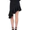 BCBG MAX AZRIA Asimetfal Fail Asymetric Fail With Volanteric Skirts