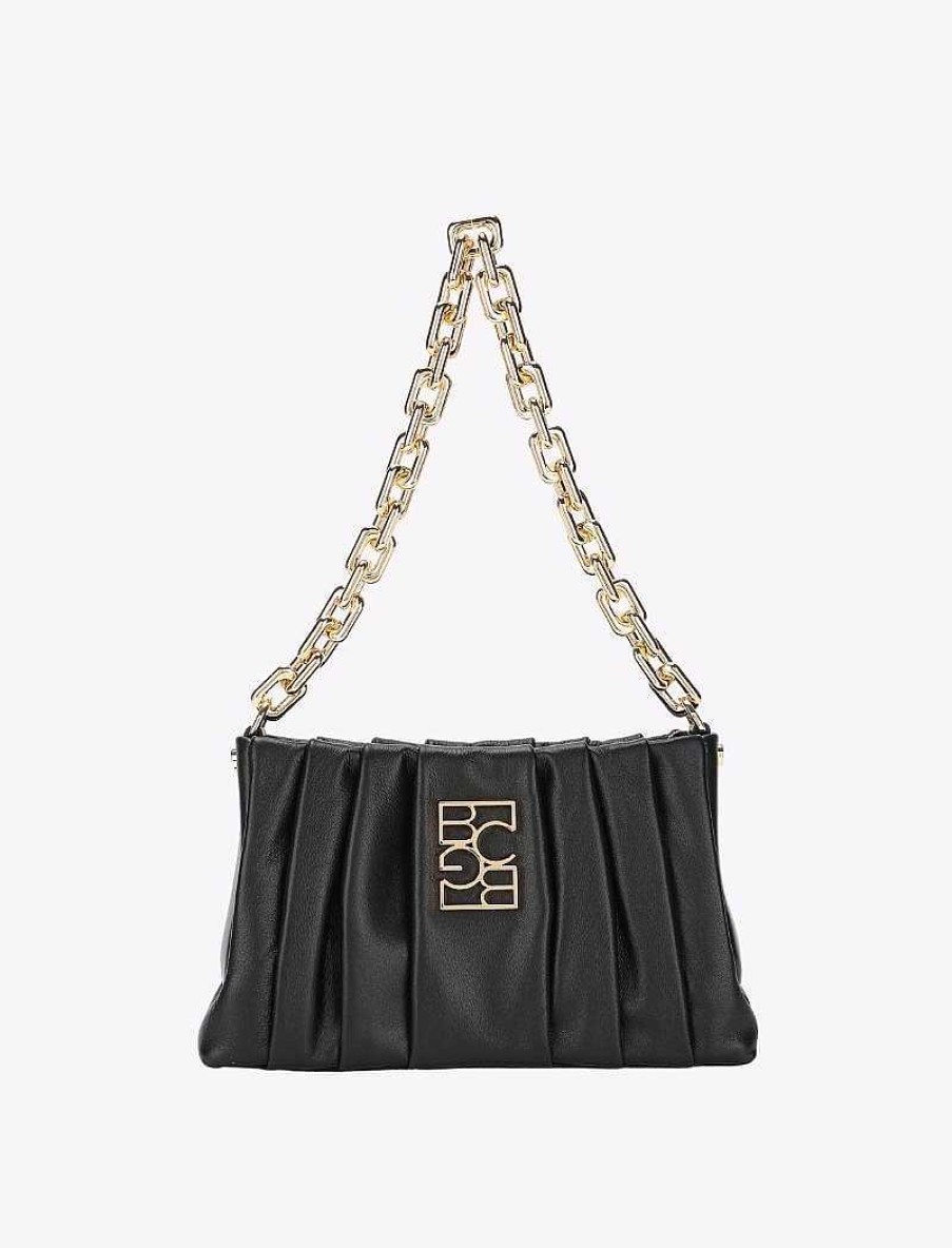 BCBG MAX AZRIA Shoulder Pocket With Pliegues And Cadena Pockets