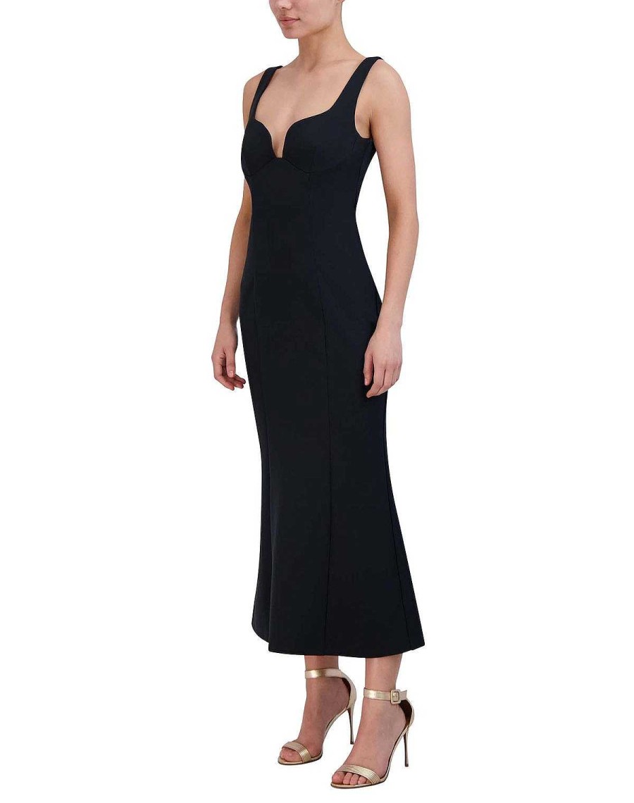 BCBG MAX AZRIA Imperio Corazon Cut Midi Dress Night