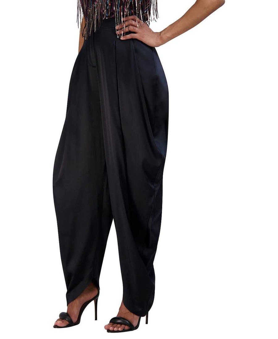 BCBG MAX AZRIA Satin Harem Pants Pantalones