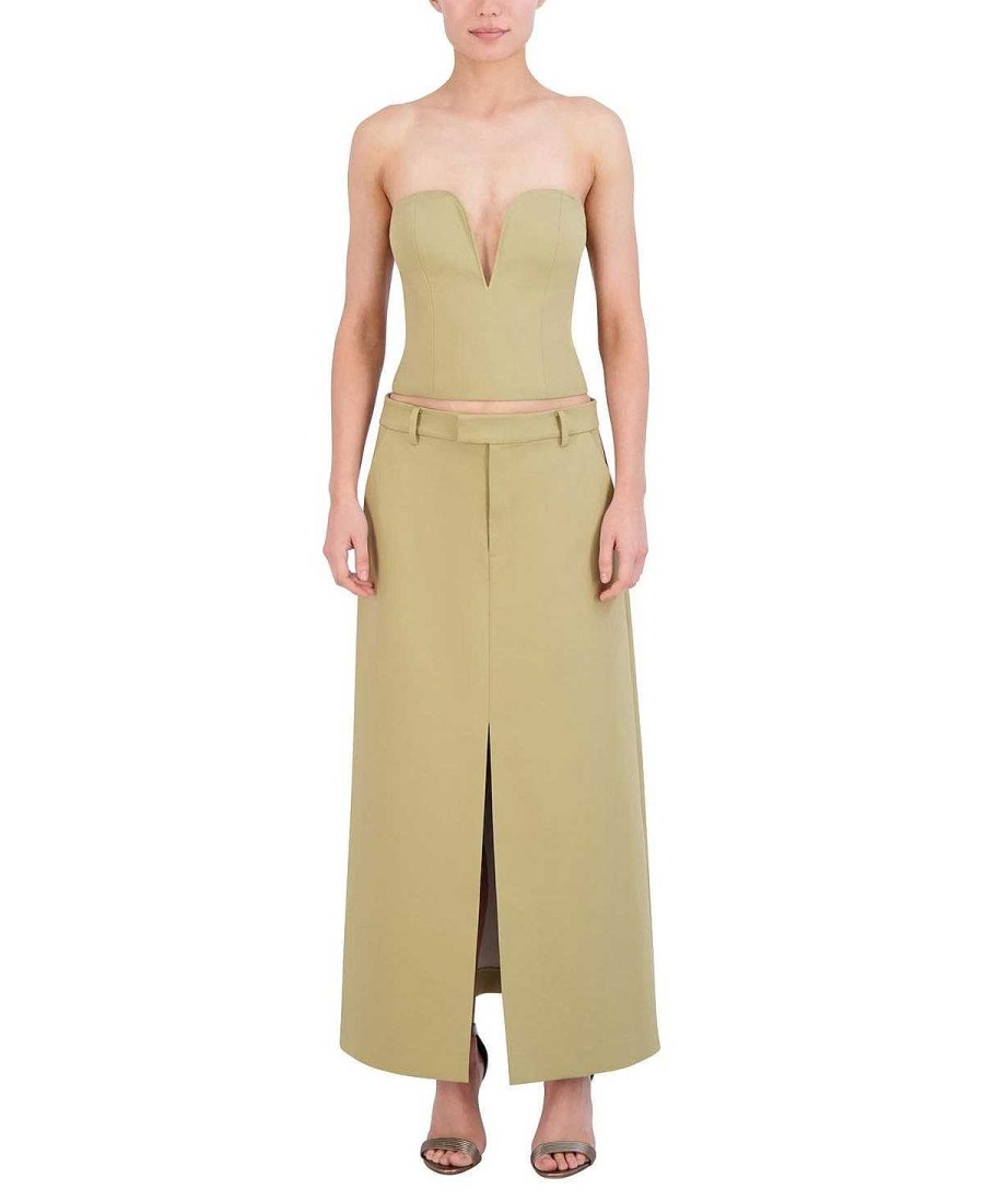 BCBG MAX AZRIA Strapless Bustier Top Tops