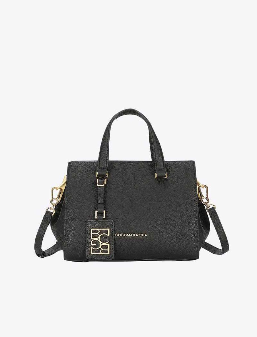 BCBG MAX AZRIA Satchel Pocket With Metallic Plate Pockets