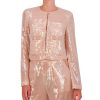 BCBG MAX AZRIA Lentejuelas Straight Jacket Outerwear