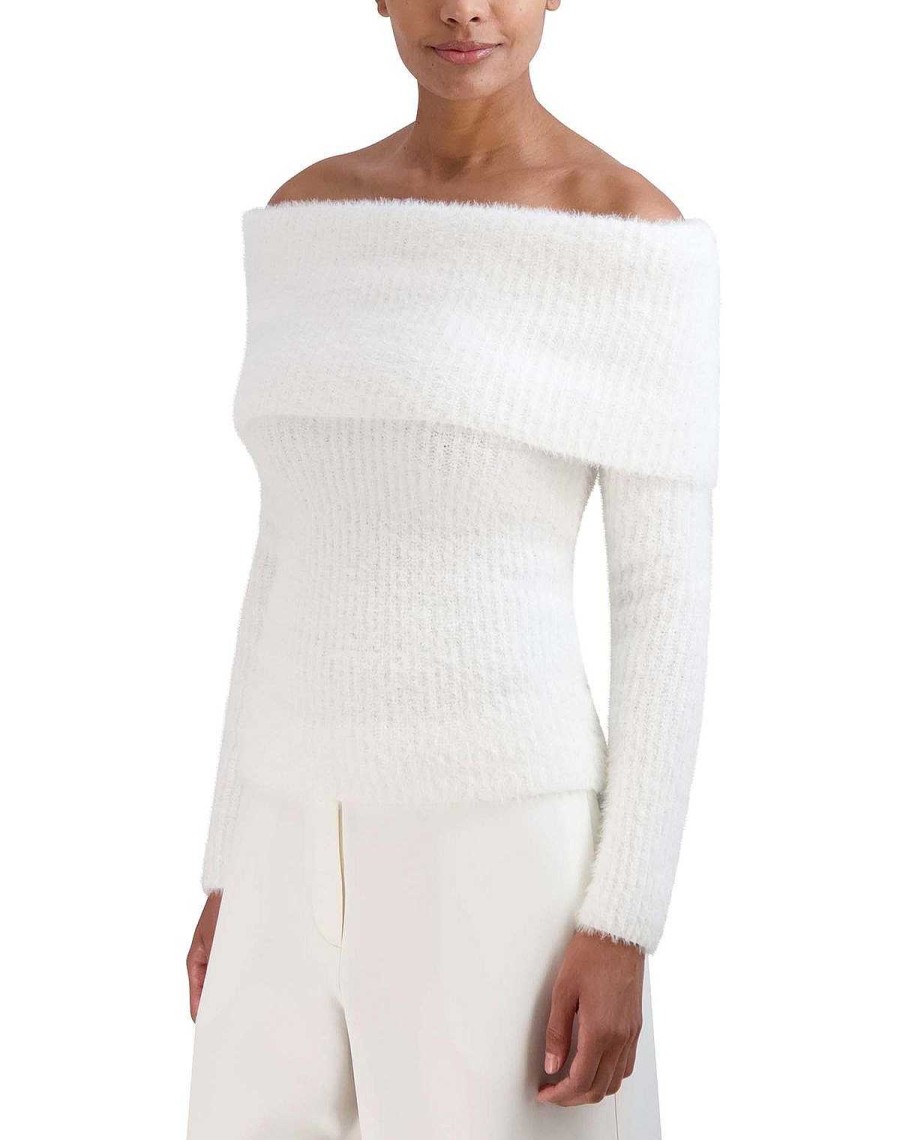 BCBG MAX AZRIA Pullover Sweater Hombros Descubiertos Sweaters