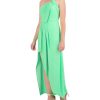 BCBG MAX AZRIA Wide Asymmetric Dress Pliegues Falda Tulipan Night