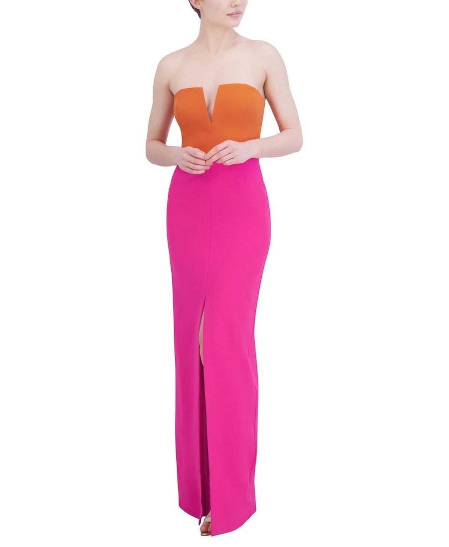 BCBG MAX AZRIA Wide Princess Dress With Colorblock Opening Night