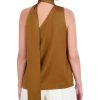 BCBG MAX AZRIA Asymmetric Blouse With Lazo Tops