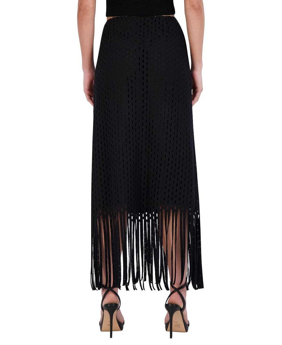 BCBG MAX AZRIA Crochet Midi Falla With Flecks Skirts